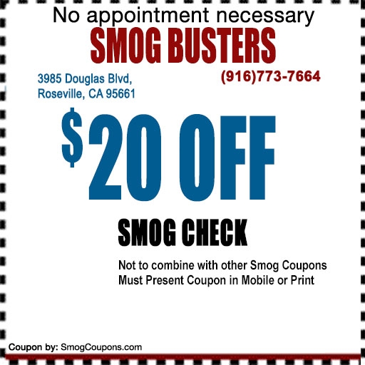  20 Smog Coupons DMV Smog