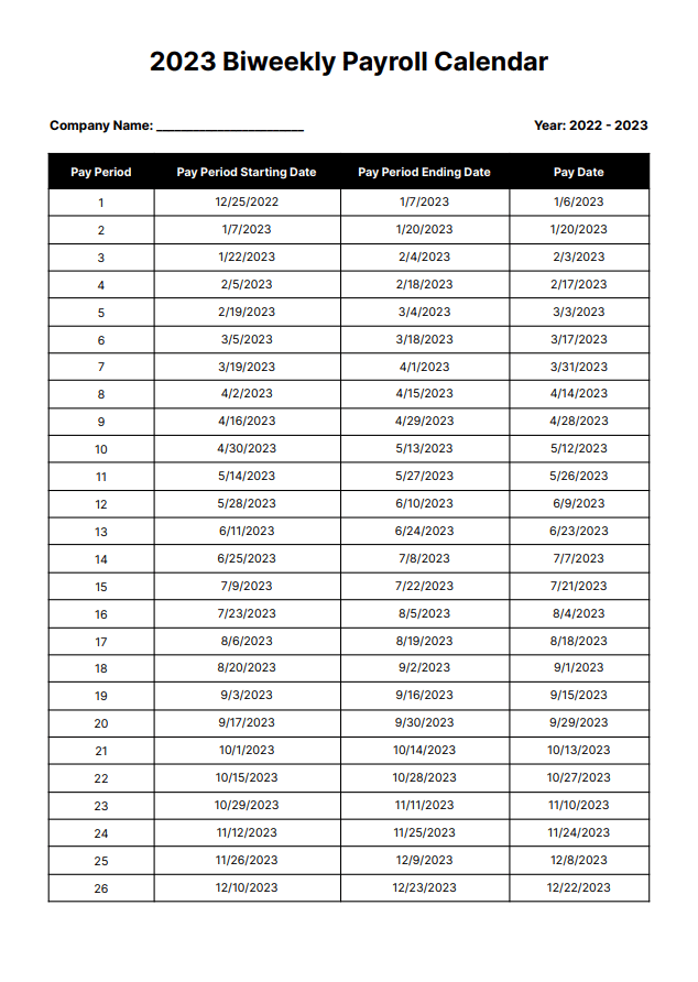 2023 Payroll Form Printable Forms Free Online