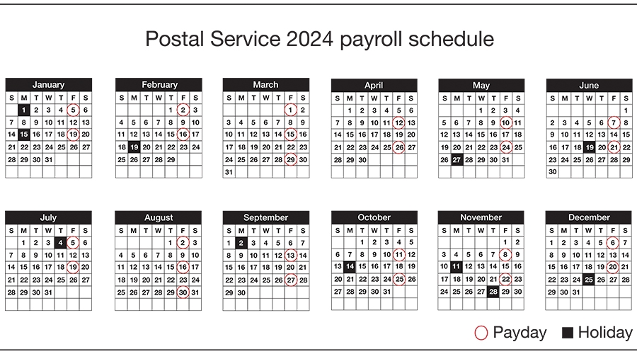 2025 Postal Payroll Calendar Rosa Blake