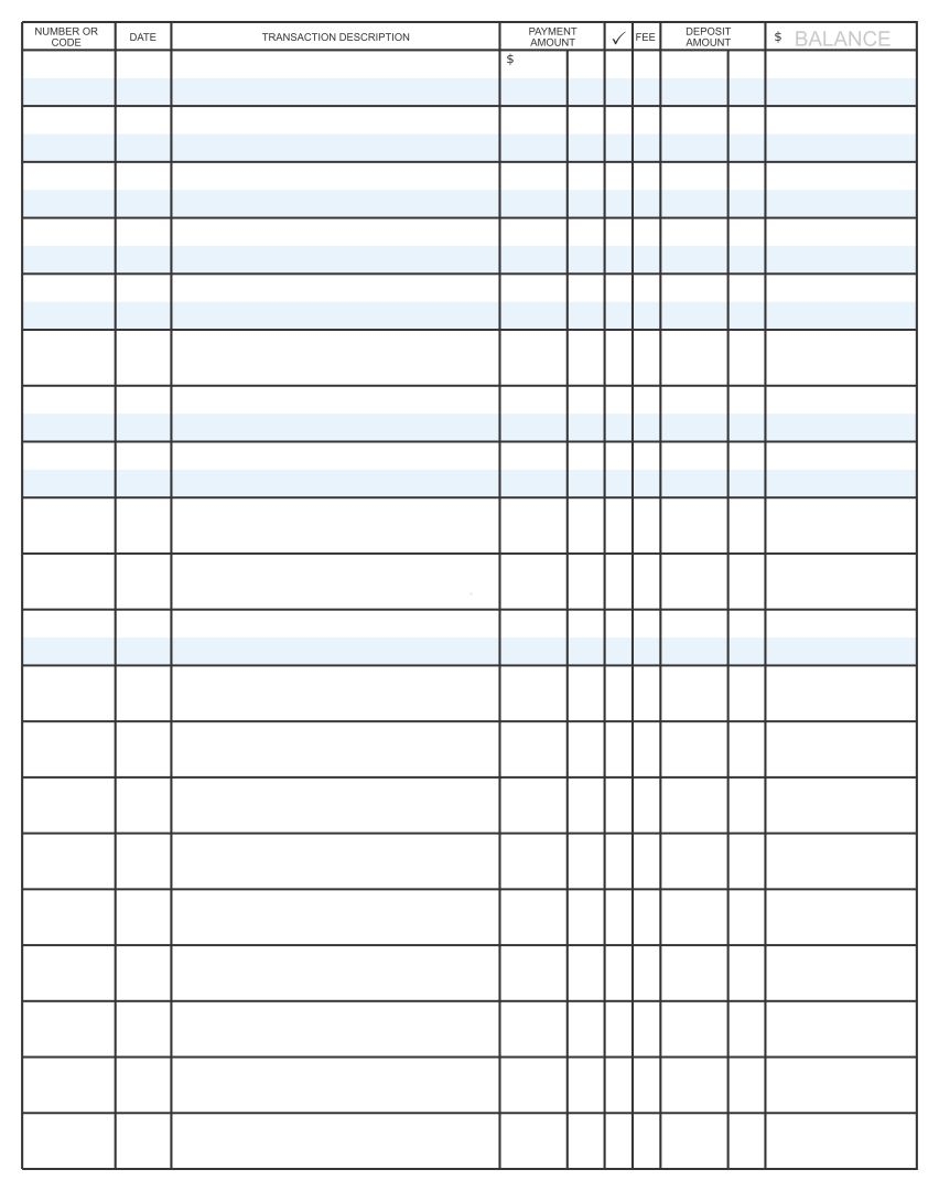 5 Best Images Of Free Printable Check Register PDF Free Printable 