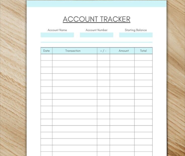 Account Tracker Manage Your Finances