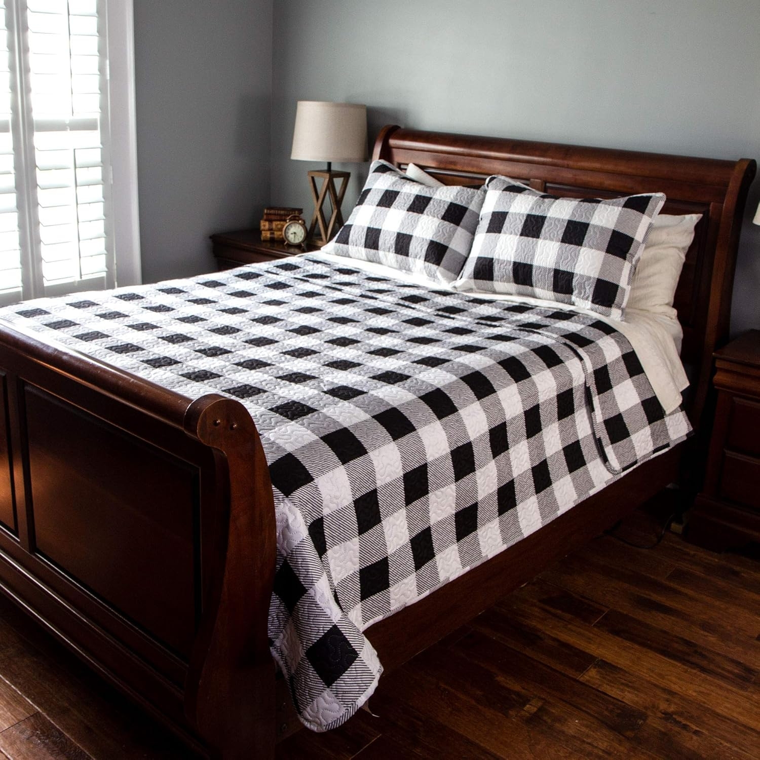 Best Black And White Buffalo Check Bedding U Life