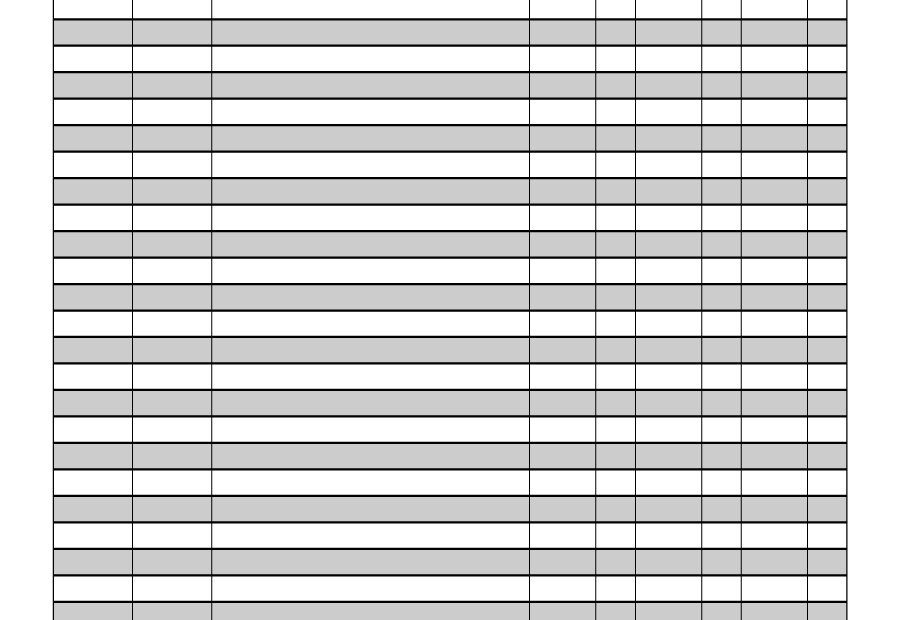 Blank Check Register Printable