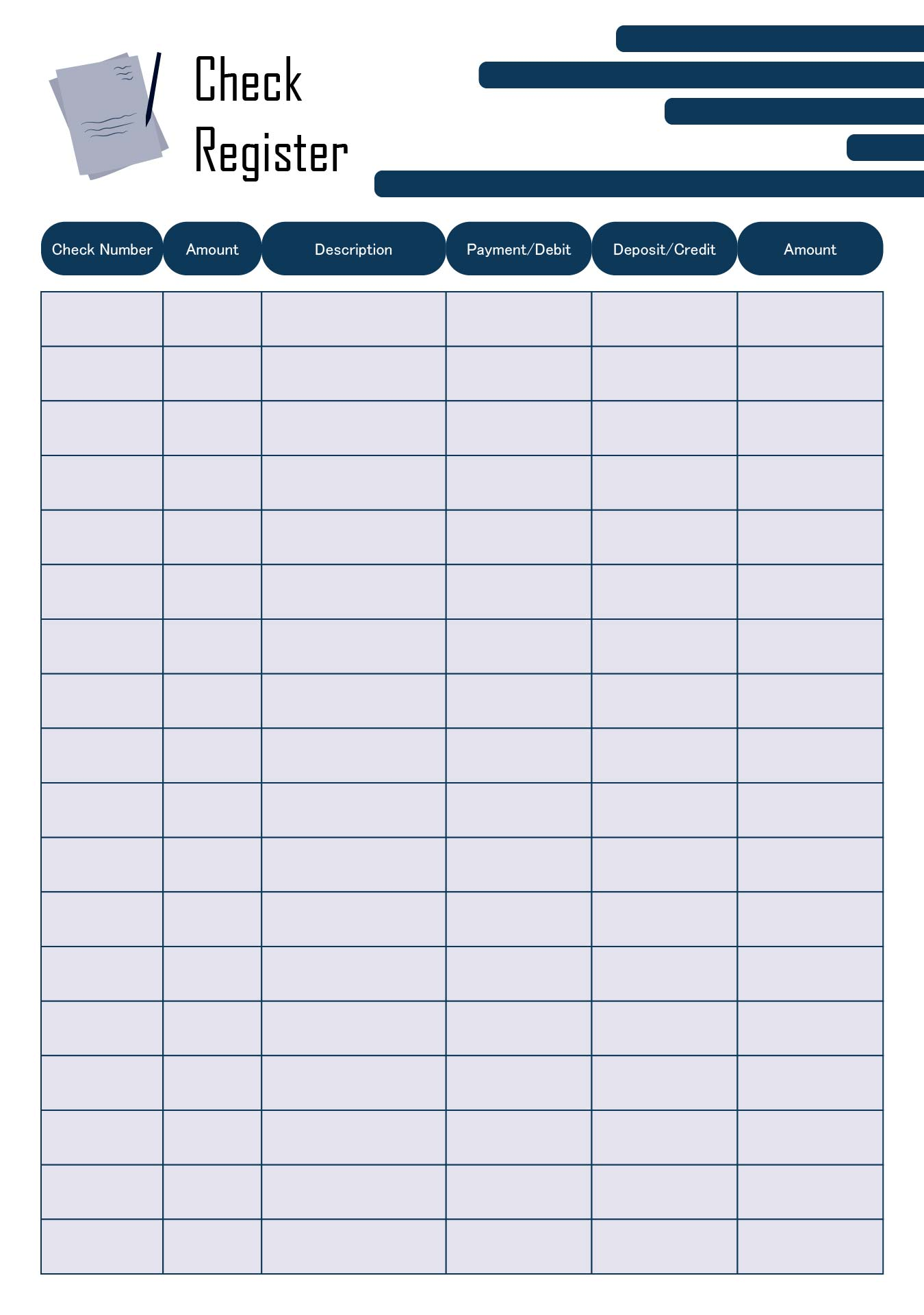 Blank Check Register Printable Free Start By Selecting The Blank 
