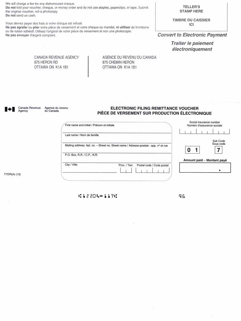 Blank Cra Remittance Voucher Fill Online Printable 59 OFF