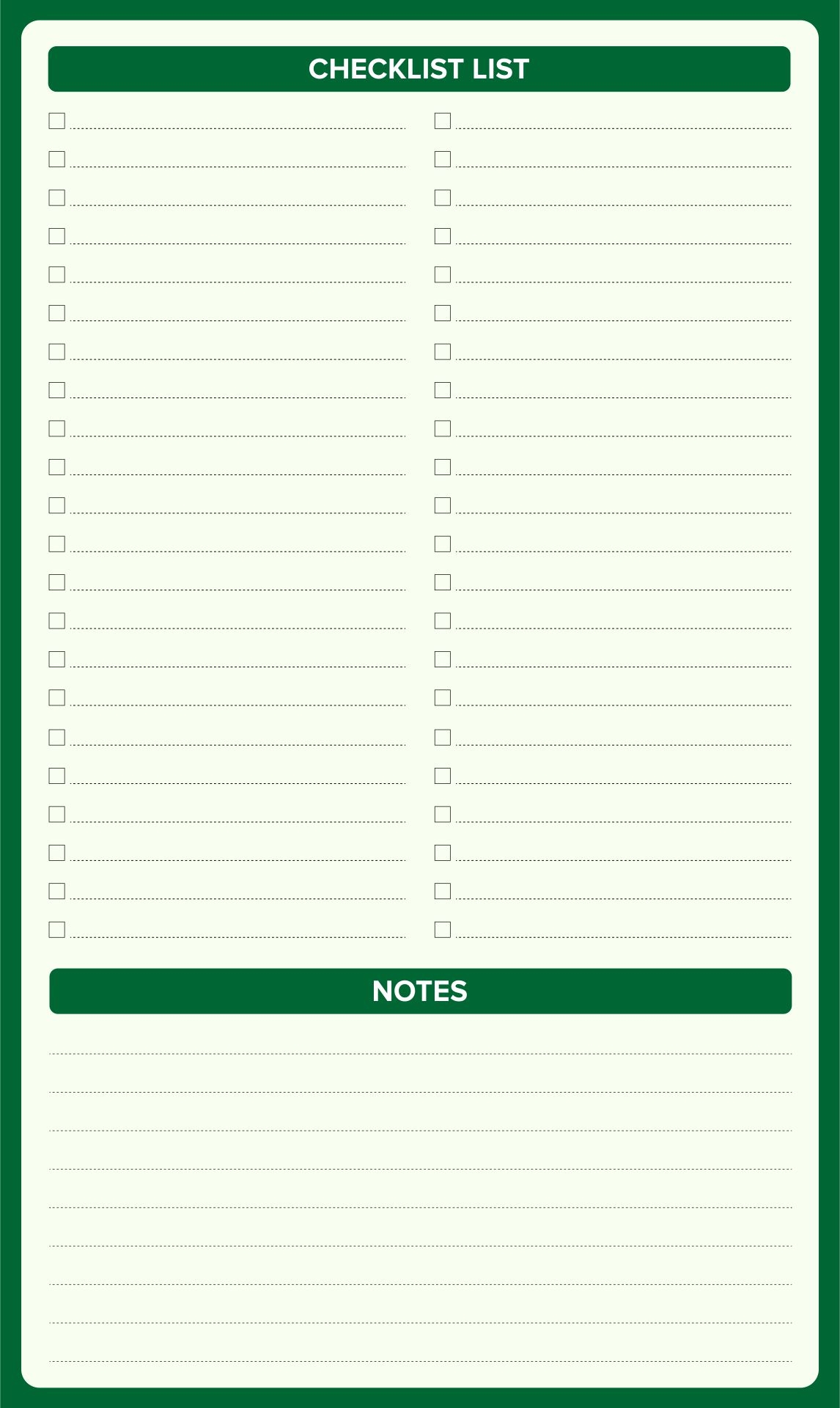 Blank List 12 Free PDF Printables Printablee
