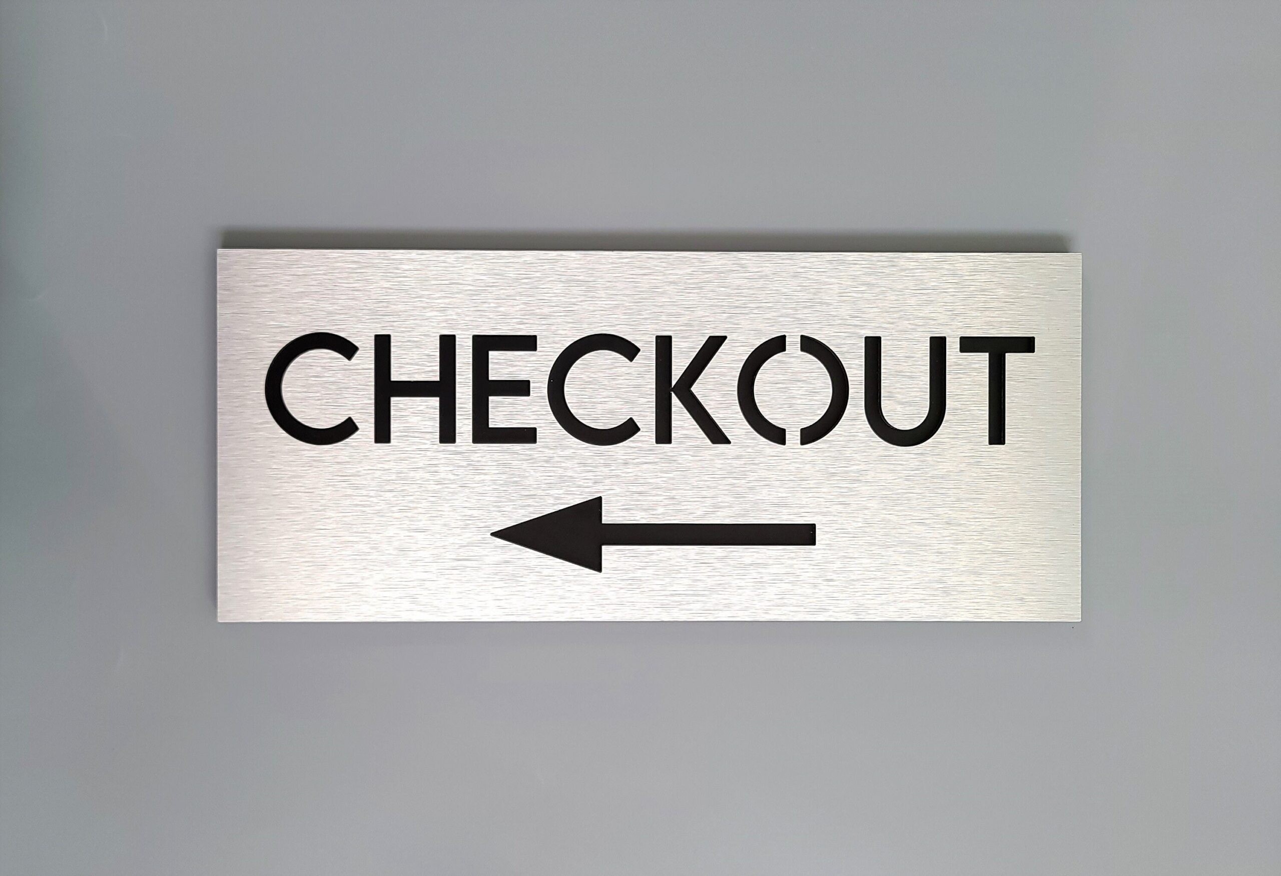 Check Out Sign Printable