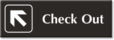 Check Out Sign Printable