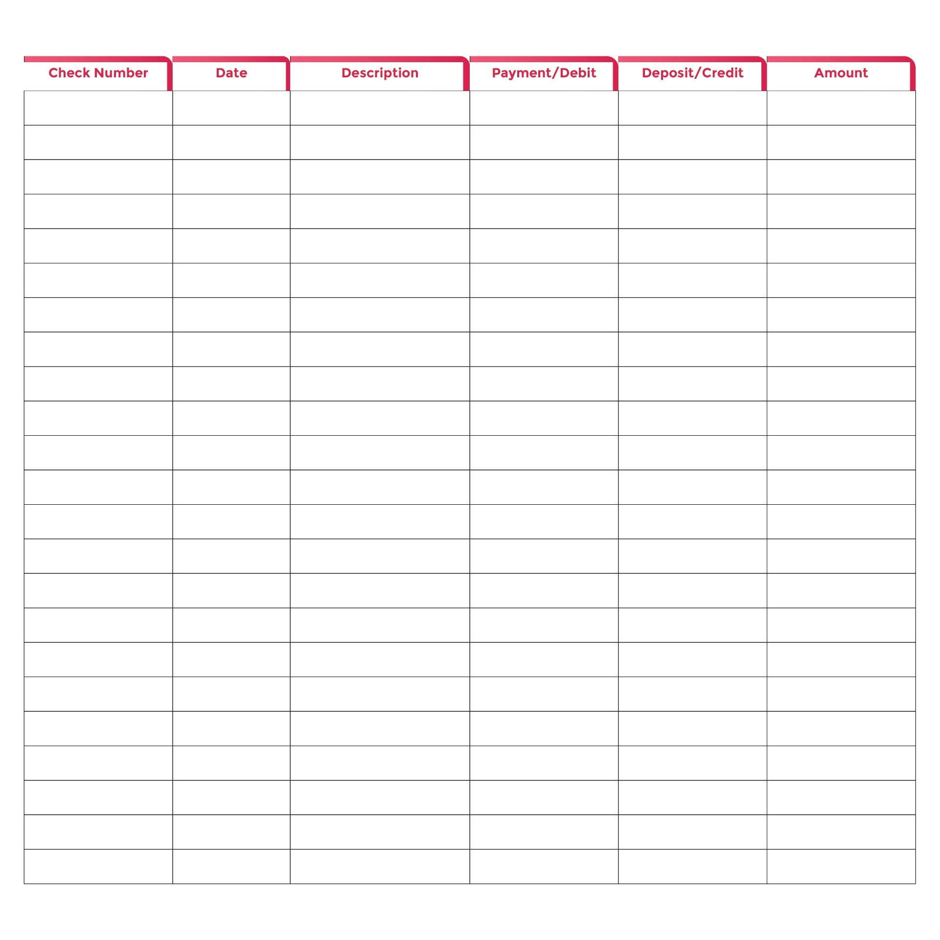 Check Register 20 Free PDF Printables Printablee