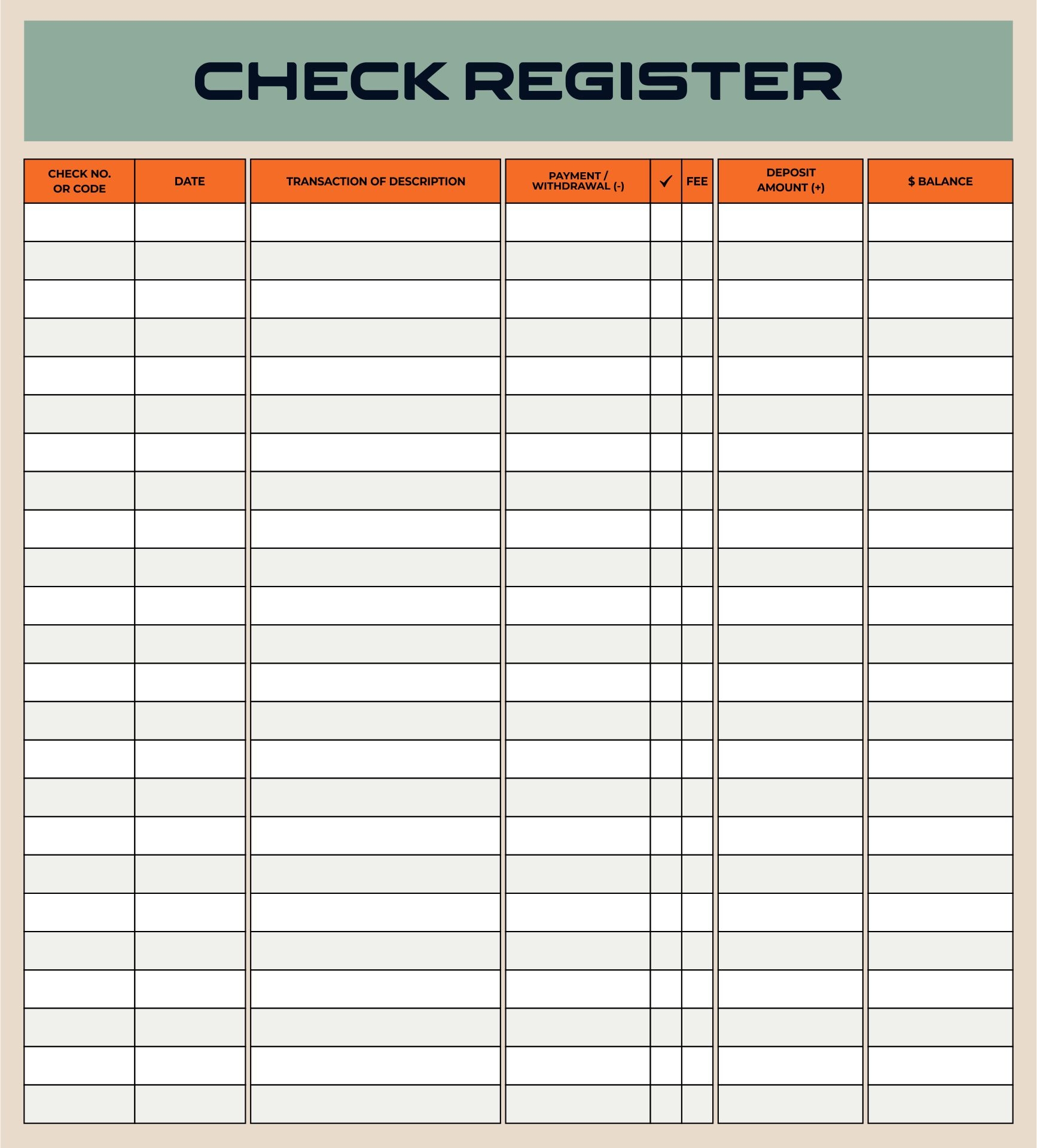 Check Register Full Size 7 Free PDF Printables Printablee