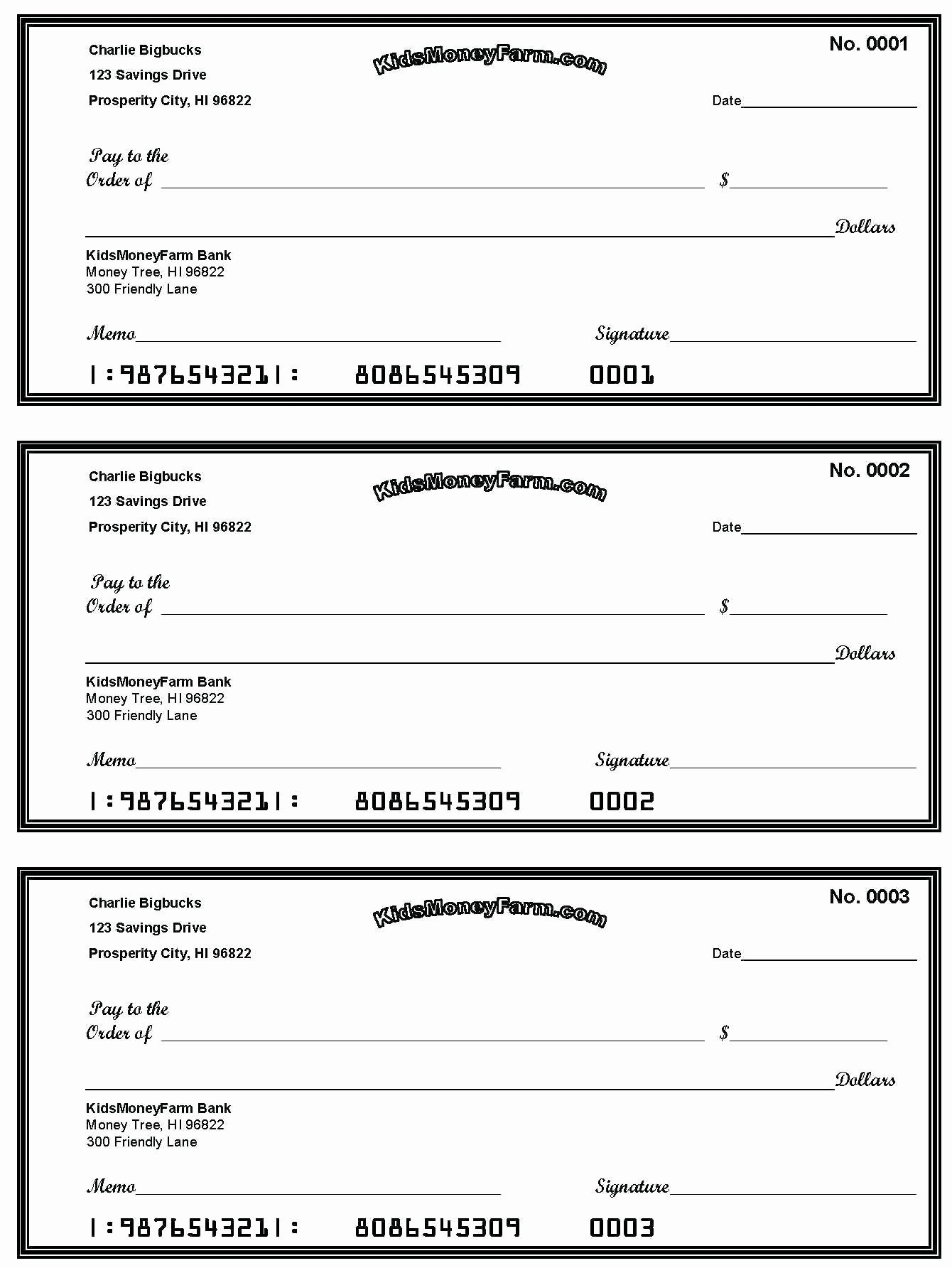 Check Templates Printable Social Media Template