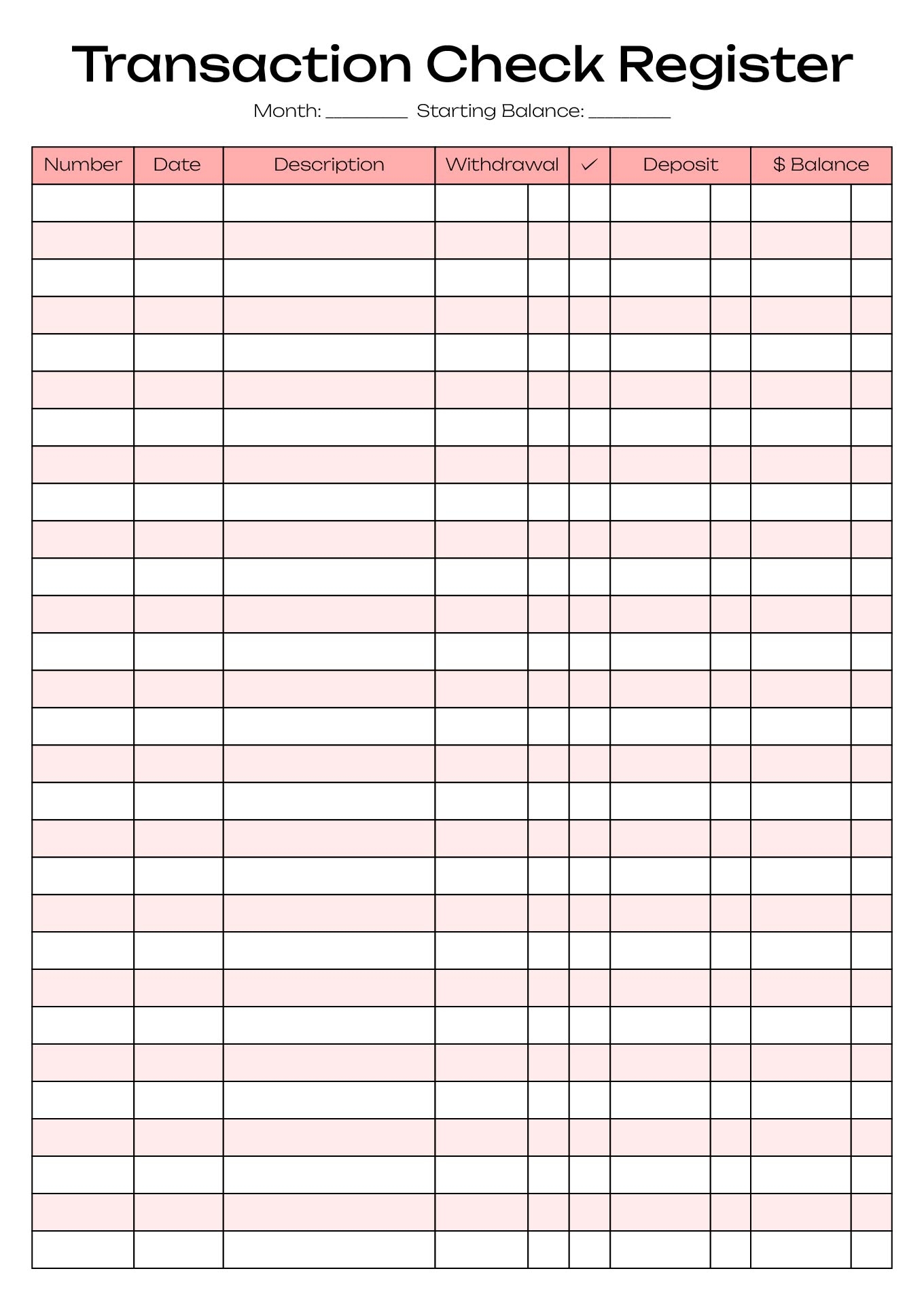 Check Transaction Register 10 Free PDF Printables Printablee