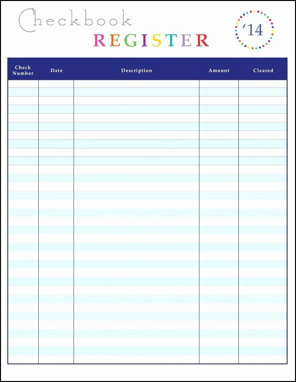 Checking Account Balance Sheet Template New Printable Images
