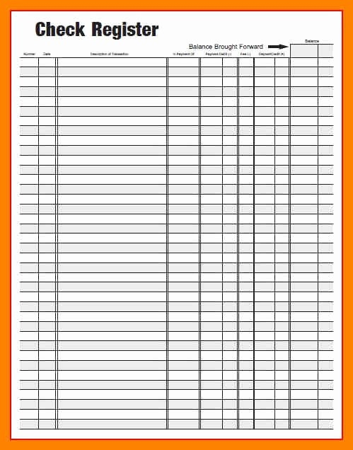 Checking Account Balance Sheet Template New Printable Images