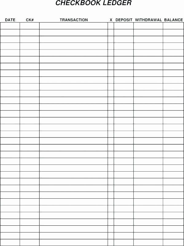 Checking Account Register Printable