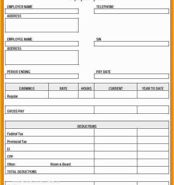 Free Check Stub Maker Template Of 6 Free Printable Pay Stub Maker