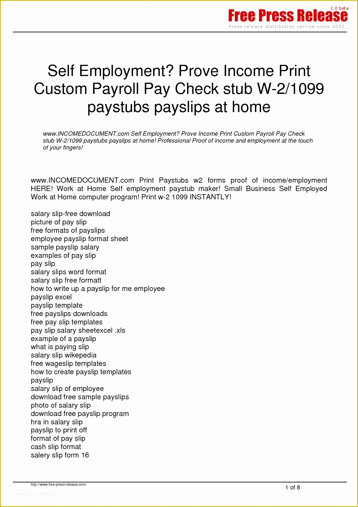 Free Check Stub Template Printables Of 8 Free Check Stub Template 