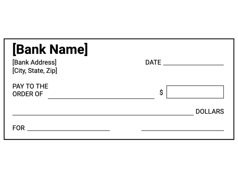 Free Printable Black And White Blank Check Template InkPx