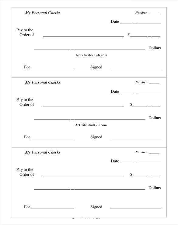Free Printable Cashier Checks Psawextra