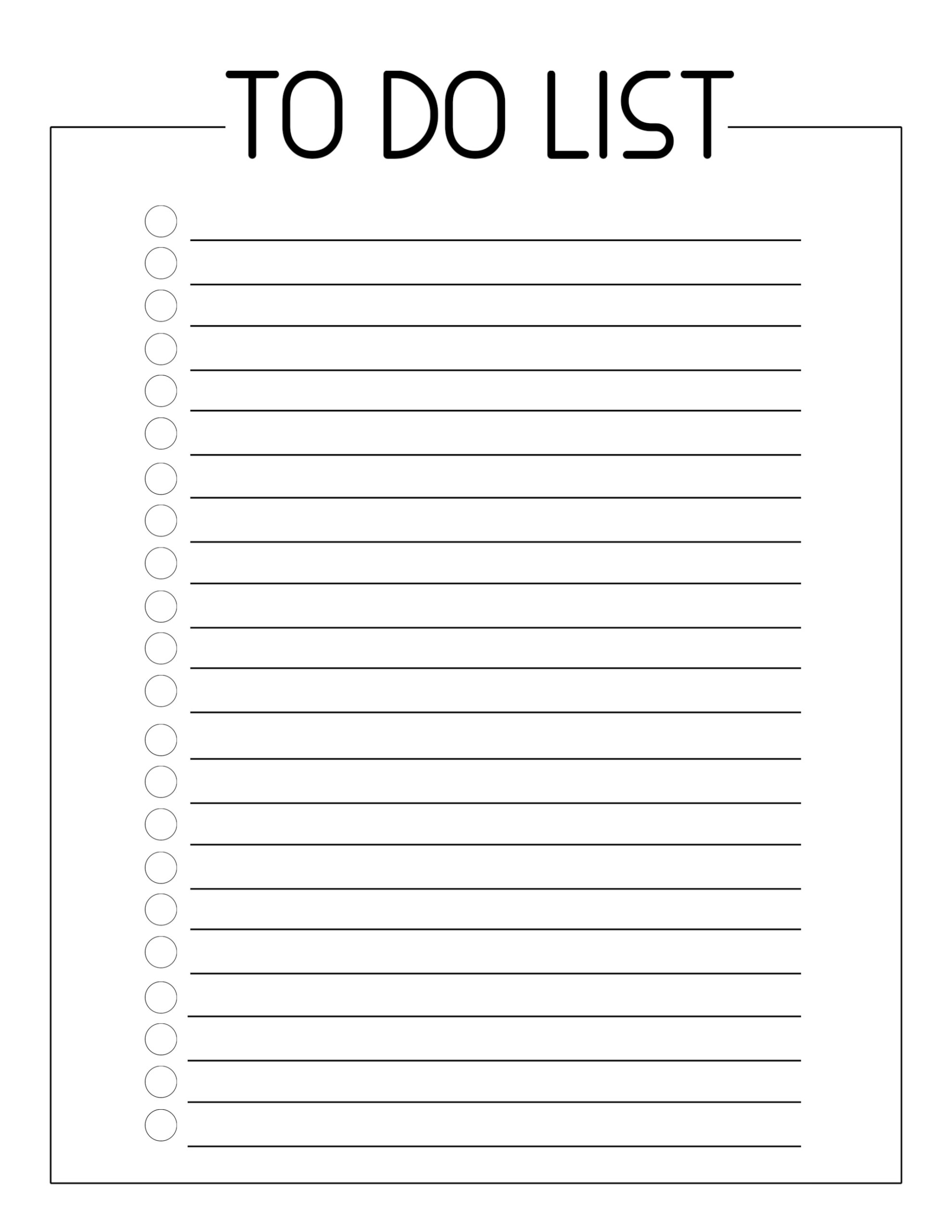 Free Printable Check List Printable Word Searches