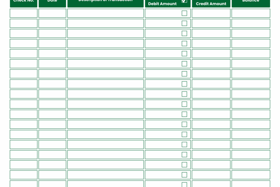 Free Printable Check Registers Forms Printable Forms Free Online