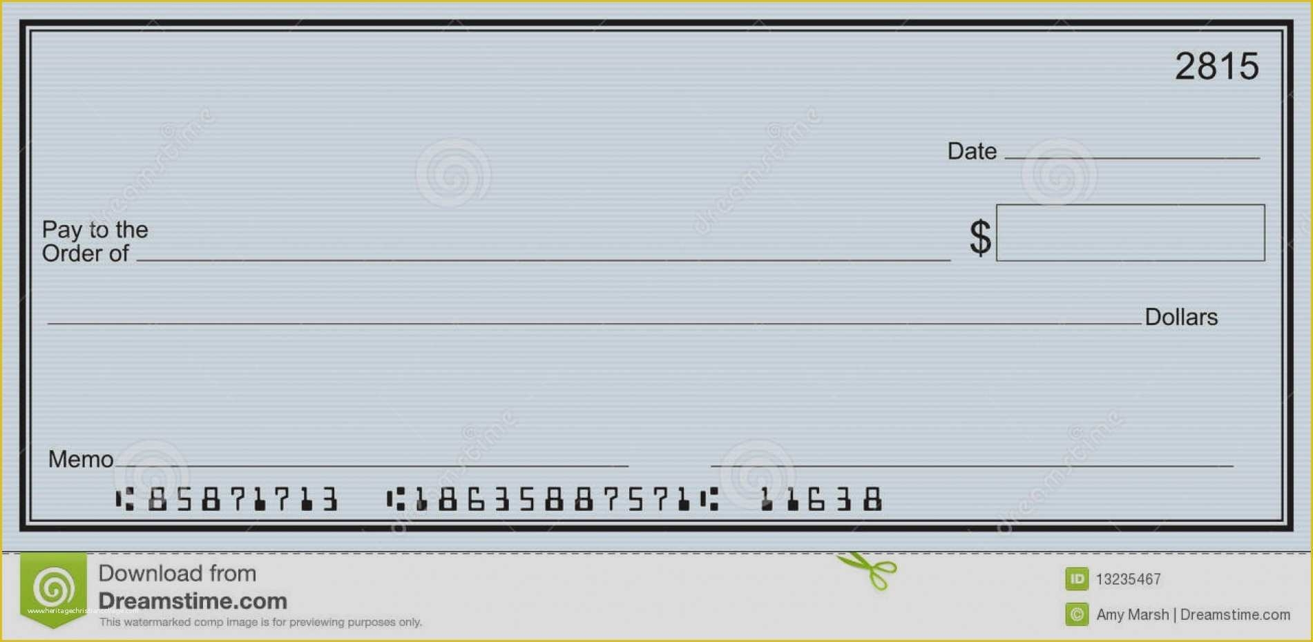 Free Printable Checks Template Of Free Blank Cheque Clipart Clip Art 