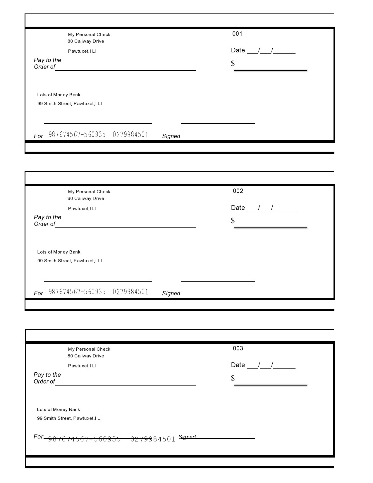 Free Printable Checks Template Printable Free Templates Download