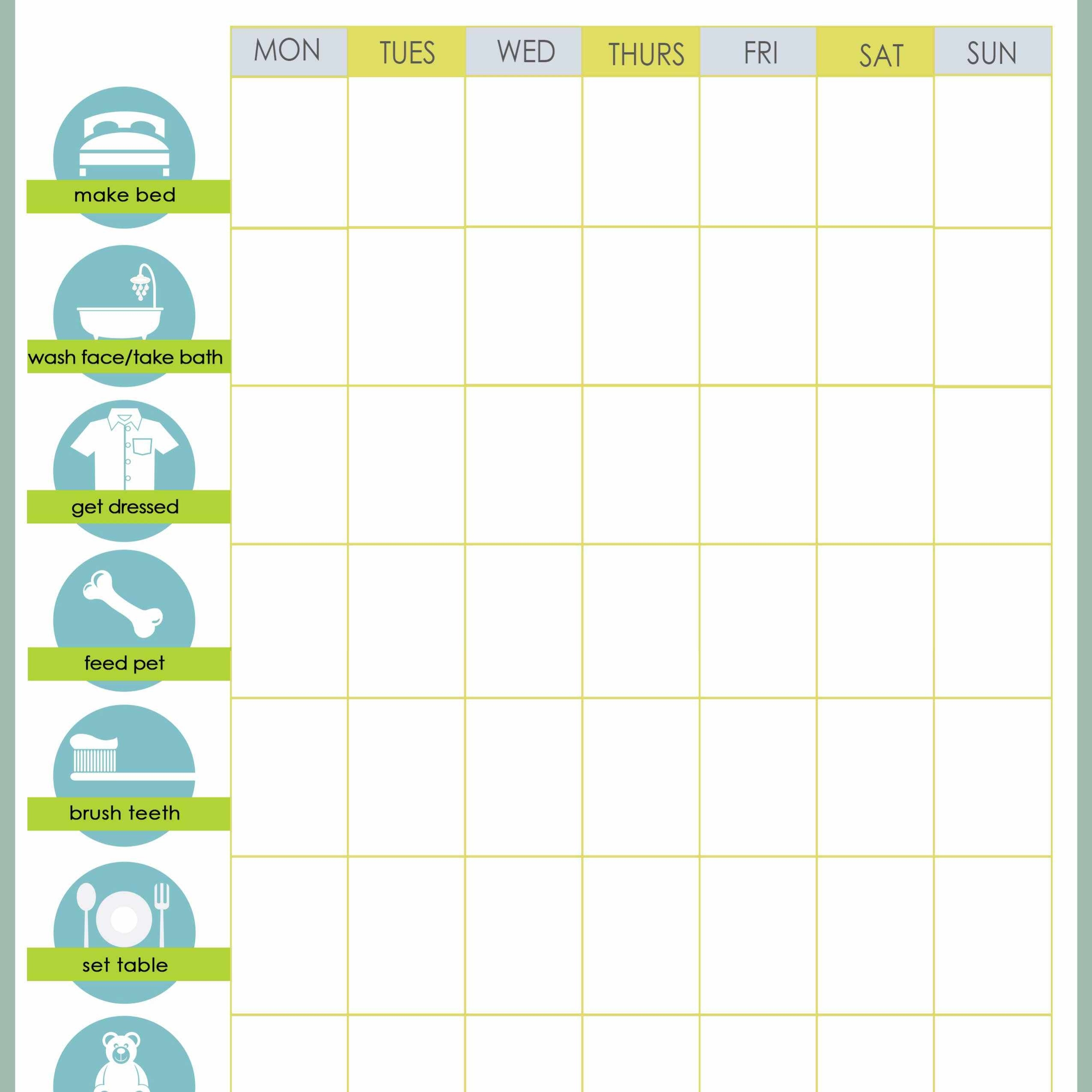 Free Printable Chore List For Teenager Free Printable