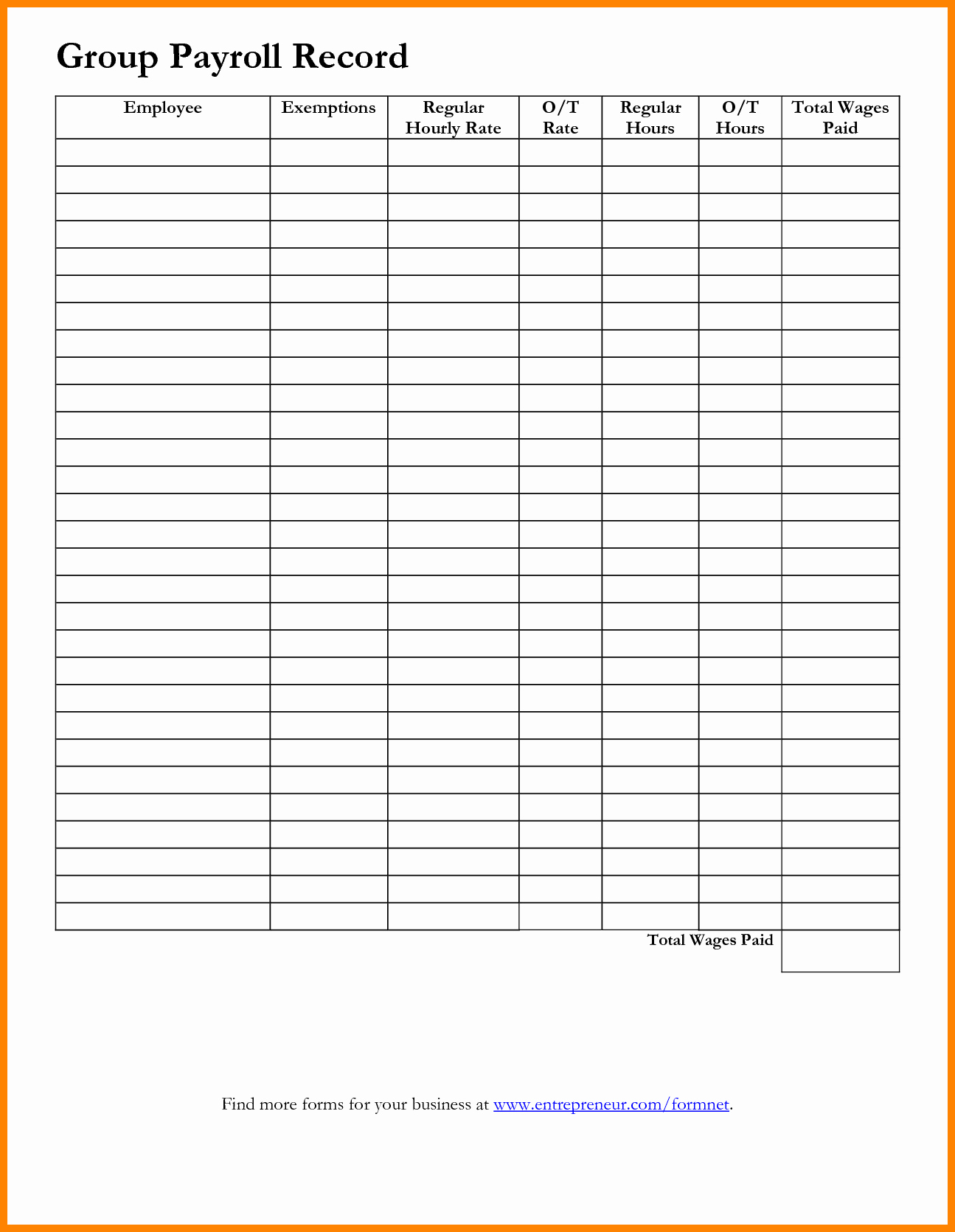 Free Printable Employee Payroll Forms Printable Forms Free Online