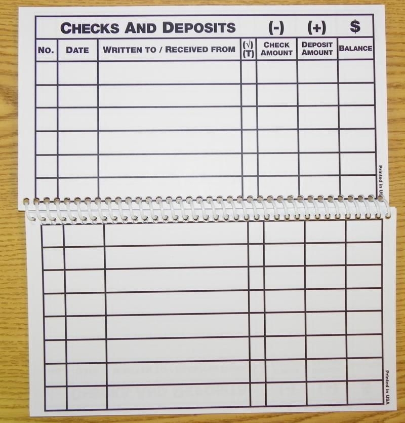 Free Printable Large Print Check Register Printable