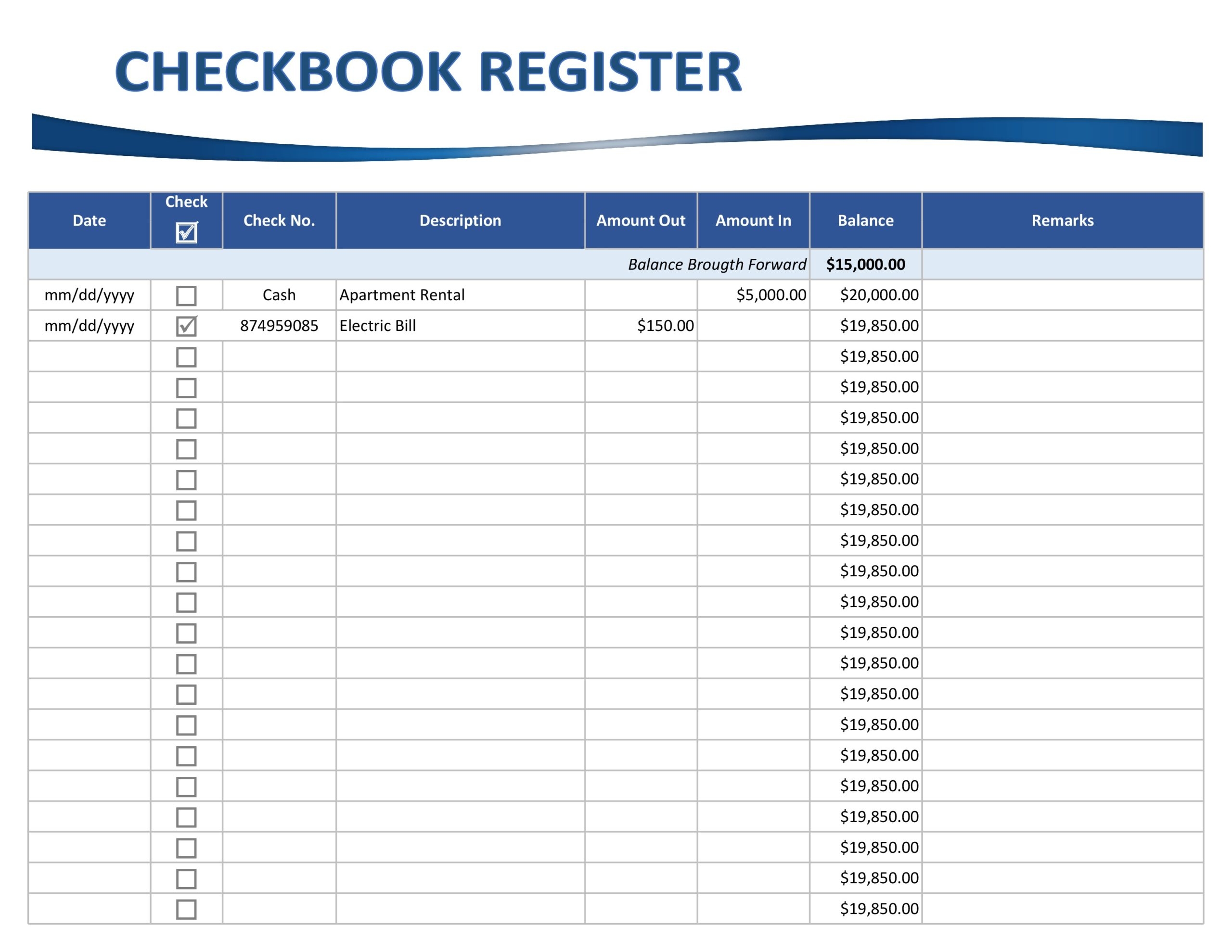 Free Printable Mini Checkbook Registers Sinofity