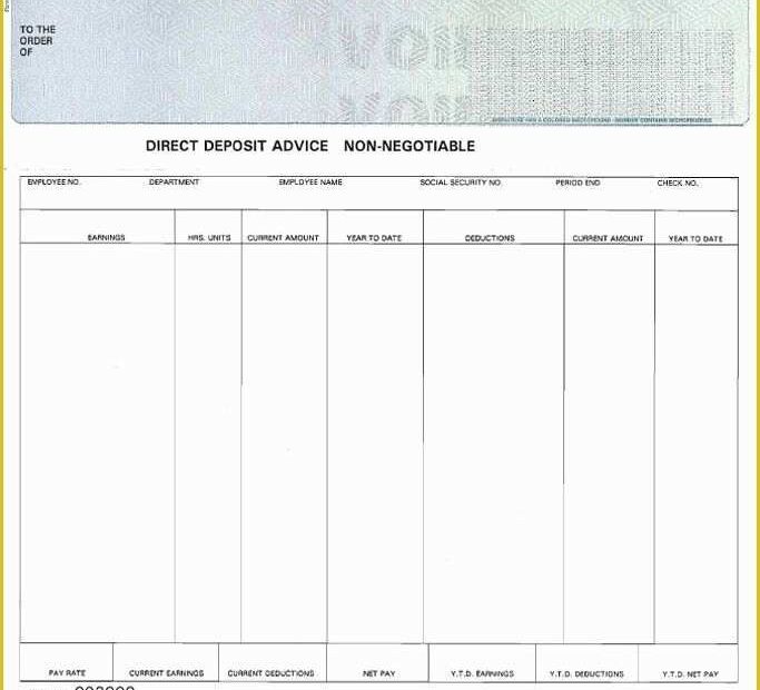 Free Printable Payroll Checks