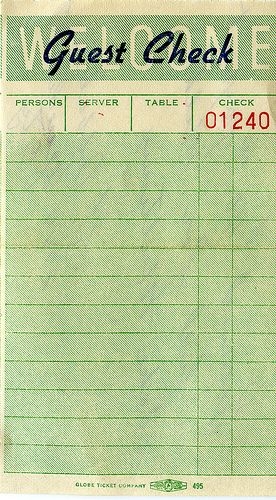 Guest Check Printable Template Business PSD Excel Word PDF