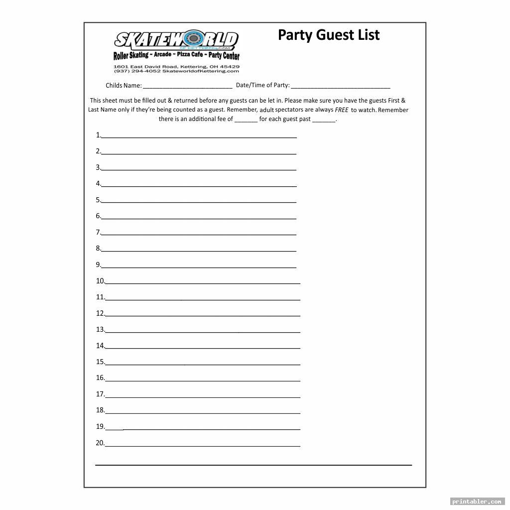 Guest Check Template Printable Gridgit