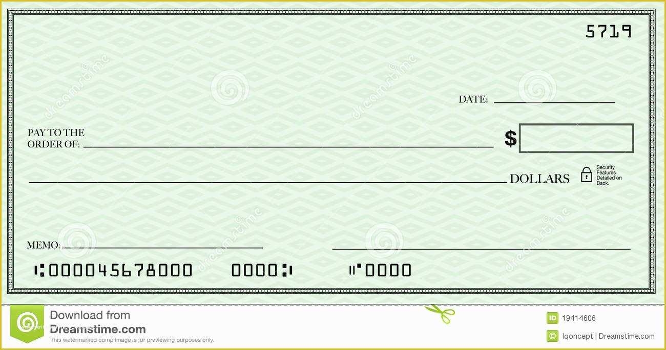 Large Fake Check Template Free Of Dummy Check Template Blank Check 