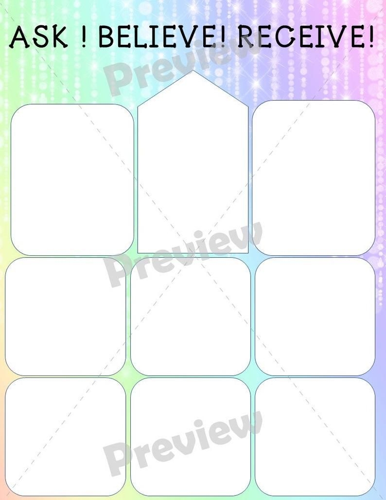 Law Of Attraction Blank Checks Vision Board I Am Manifesting Tools 