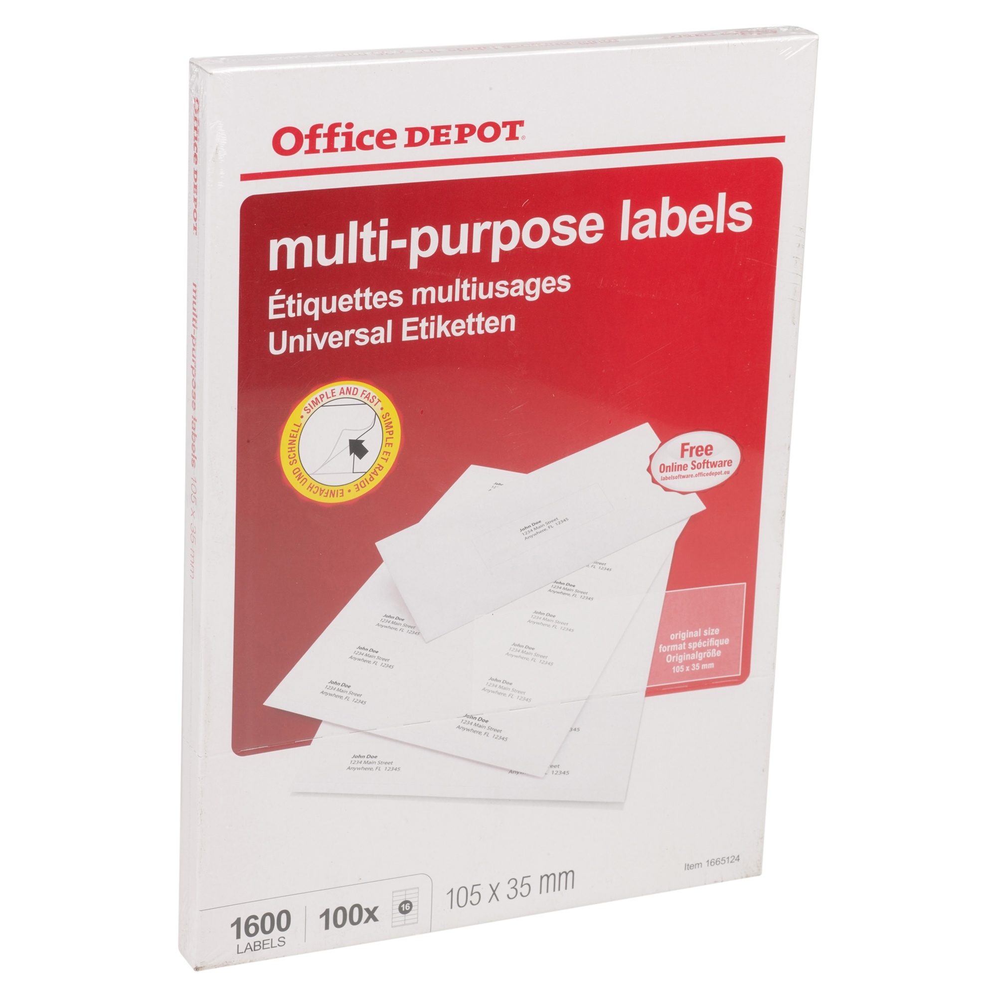 Office Depot Printable Sticker Paper