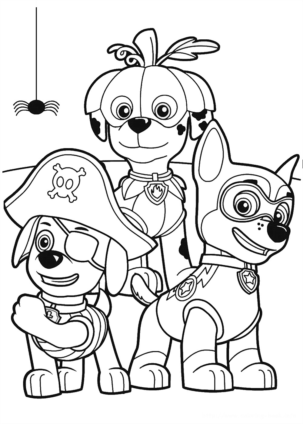 Paw Patrol Printable Coloring Page