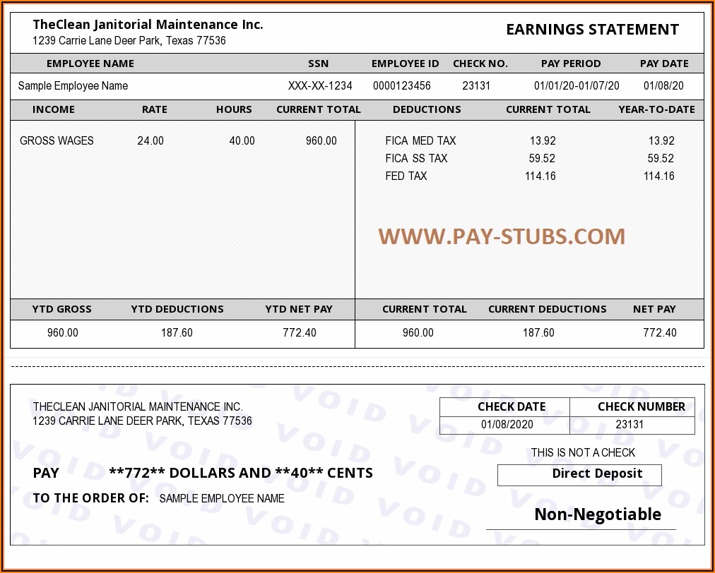 Paycheck Stub Sample Free Template 1 Resume Examples dP9lZxMVRD