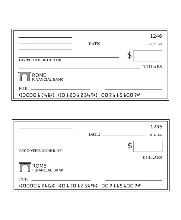 Payroll Check Templates 10 Free Word Excel PDF Formats Samples 