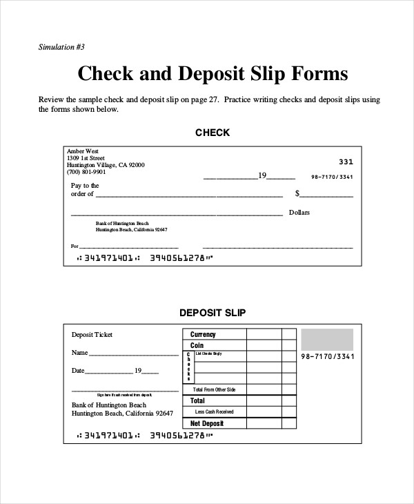 Payroll Check Templates 10 Free Word Excel PDF Formats Samples 