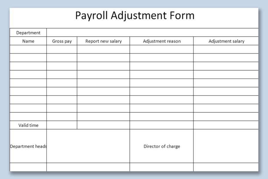 Payroll Form Printable Printable Forms Free Online