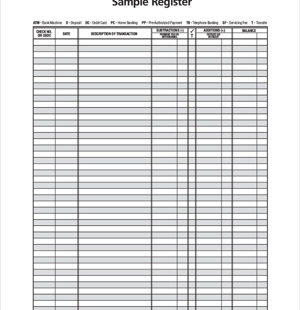 Pdf Full Page Downloadable Free Printable Check Register Printable