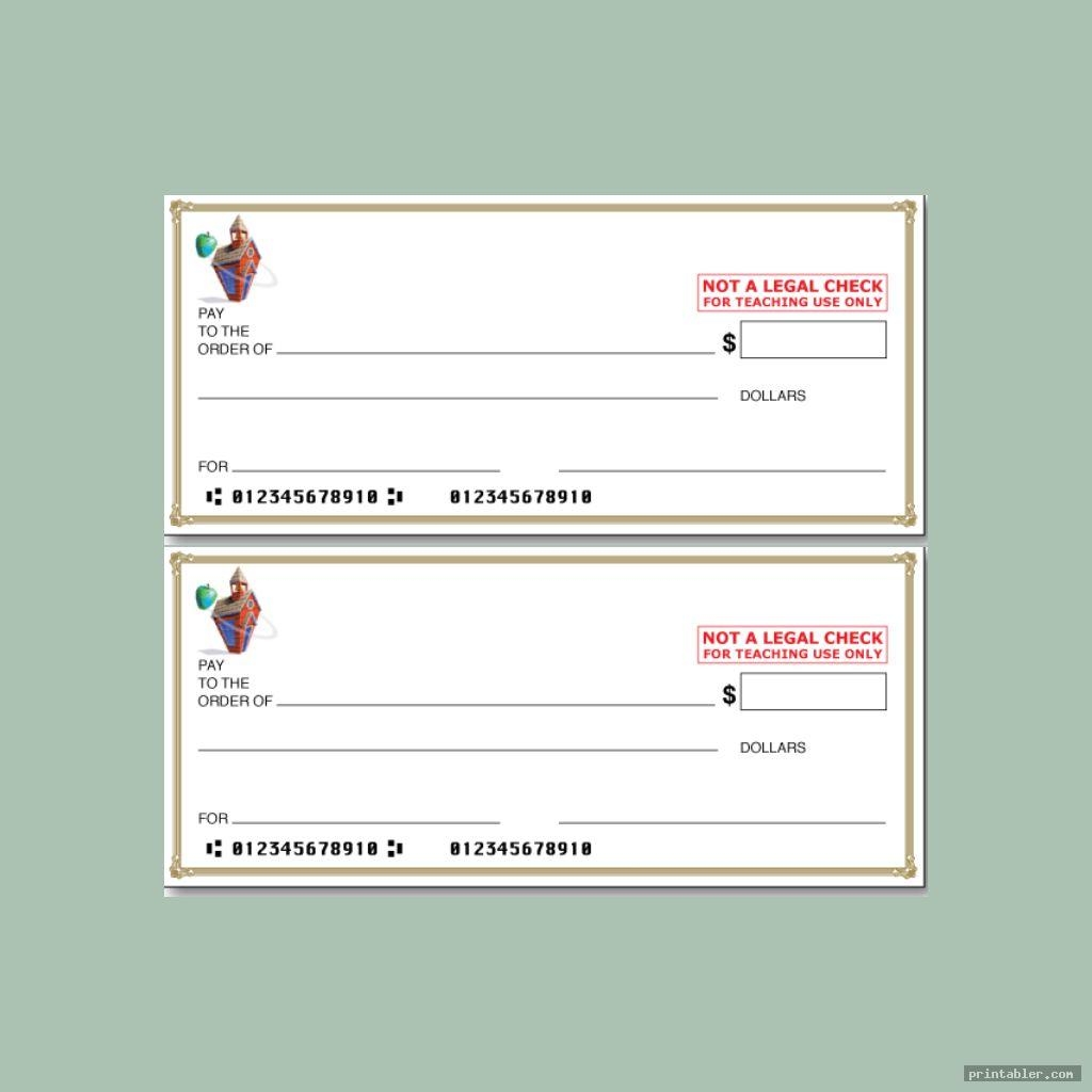 Pretend Checks Printable Gridgit