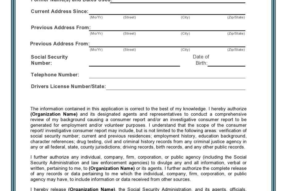 Printable Background Check Form Utah Printable Forms Free Online