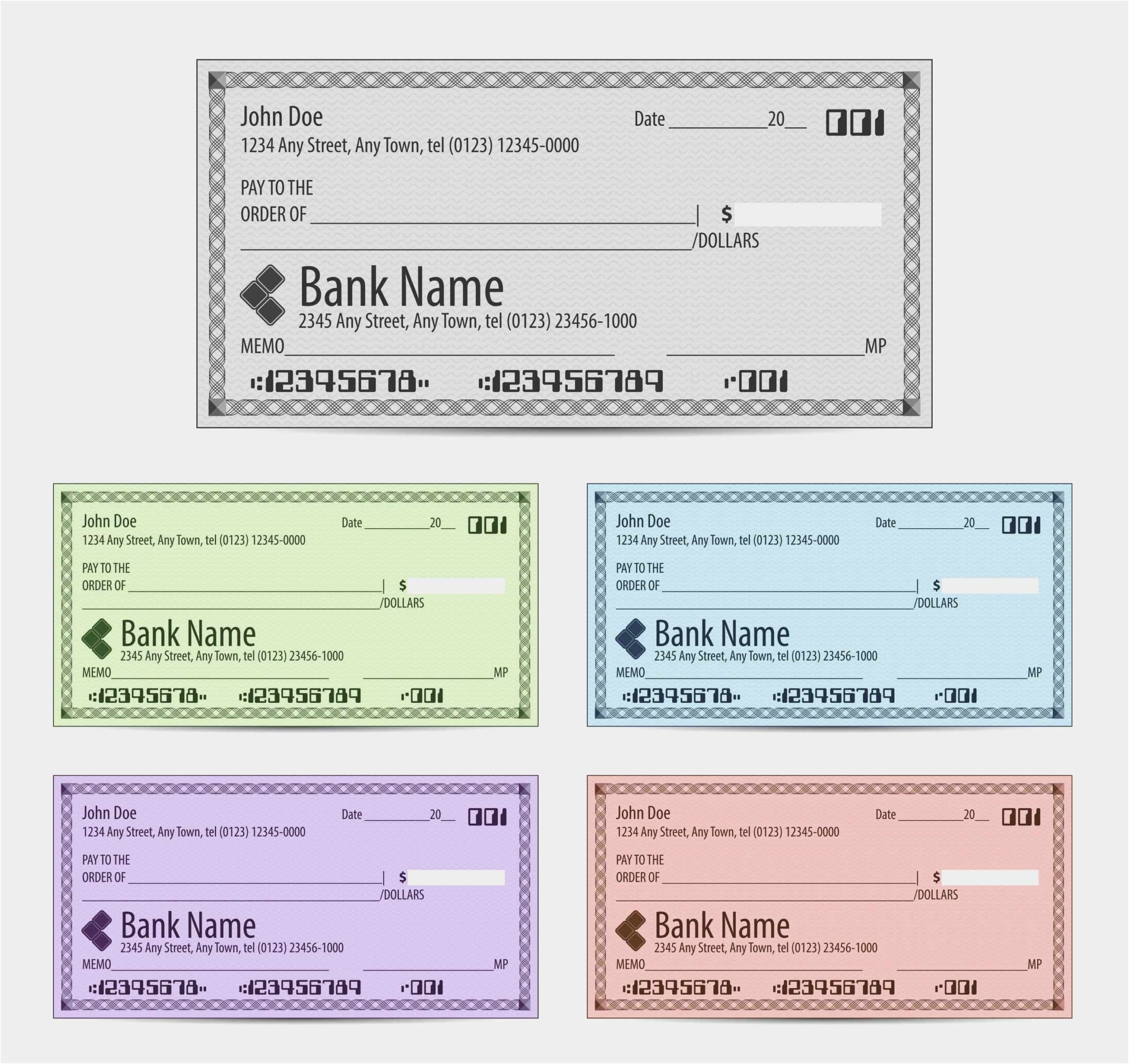 Printable Blank Cashiers Check