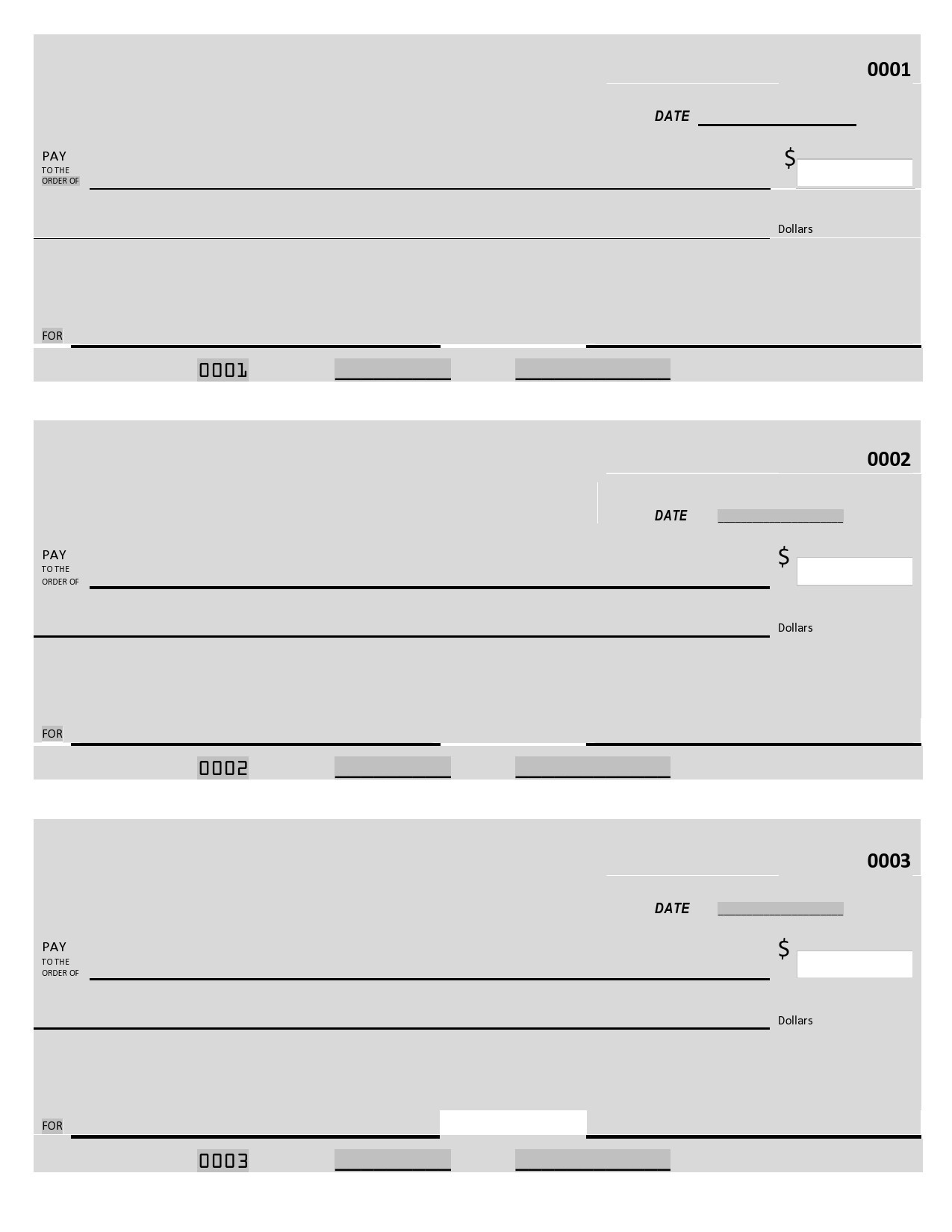 Printable Blank Check Template Printable Form Templates And Letter