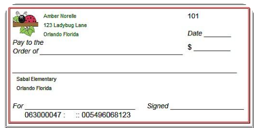 Printable Blank Checks For Teaching