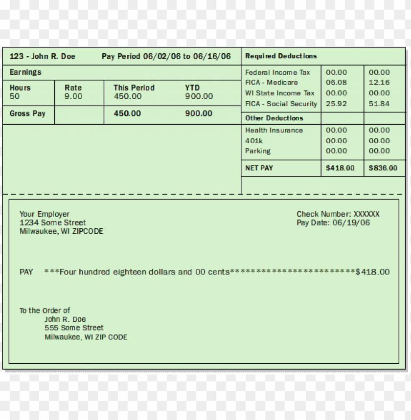 Printable Blank Payroll Checks Printable Blank Payroll Checks