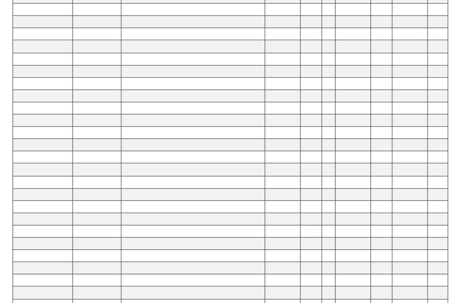 Printable Business Check Register